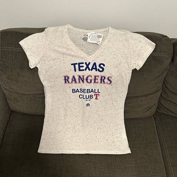Majestic Tops - Majestic Texas Rangers MLB Baseball T-Shirt Women’s Sz: XL